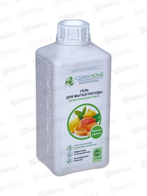 CLEAN HOME Гель для посуды Лимонный мармелад (запасной блок) 1л  *10