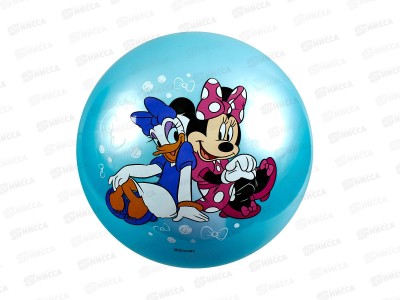 Мяч &quotИГРАЕМ ВМЕСТЕ&quot &quotМинни Маус&quot с наклейкой 23см AD-9(MOUSE)-2  *144