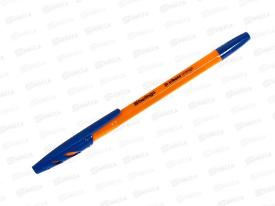 Ручка шариковая BERLINGO Tribase orange., синяя, игла 0.7мм, 70910 *50