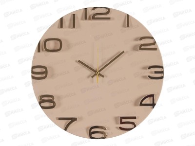 Часы настенные &quot21 Век&quot 3430-007 34,5см Классика Рубин бежевый+золото