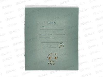 Тетрадь 12листов клетка Lorex kids cookie bear, мел., LXSCCH12-CB *10