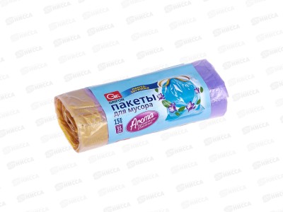 Мешки для мусора GRIFON с завязками Aroma 35л 15шт в рул *20 101-084/3