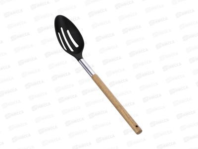 Ложка кулинарная 93-TO-AC-02 с прорезями 34*6,7см Linea Acacia