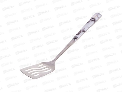 Лопатка кулинарная 93-TO-MB-03 c прорезями Linea Marmo Blanco