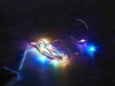 Гирлянда 1,5м 15 LED 1 режим, мульти, тип питания от батареек 196-103