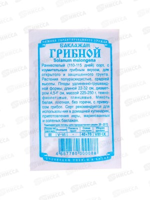Баклажан Грибной (0,1гр б/п) ДемСиб *20 +