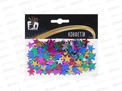 Конфетти фольга звезды 1,5см 15г 4 цвета 393-355 г
