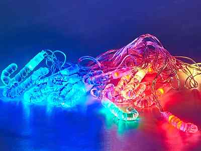 Гирлянда 4м электрическая с насадками &quotЛеденцы&quot 20LED мульти, 381-328  г