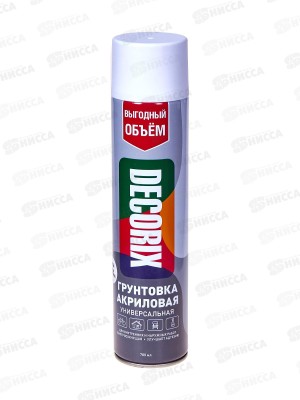 Грунтовка DECORIX аэрозольная  780мл, белая *12