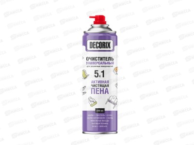 Универсальный очиститель 5в1 с активной пеной с колп-щет Decorix