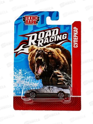 Машина &quotТЕХНОПАРК&quot металлическая ROAD RACING медведь суперкар 7,5см,RR-7-2434647,381028