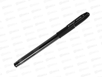 Ручка гелевая Alingar черная SOFT GEL, 0.6мм, прозр. пл.корпус AL4485*12