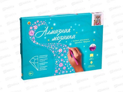 Алмазная мозаика (класс.) 22х32см Филин в цветах, НД-0824 с подр.