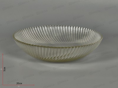 Тарелка глубокая 83-068-20см Альтера прозрачная 4840159391