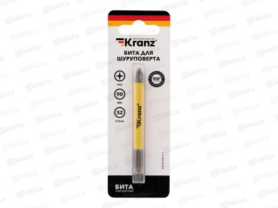 Бита для шуруповерта PH2х90 мм (в упаковке 1шт) Kranz, KR-92-0412-1