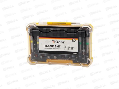 Набор бит с магнитным держателем 25-50мм 50в1, 49шт, Kranz, KR-92-0462