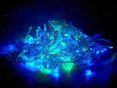 Гирлянда 3м*50см Бахрома 120LED мульти 183-252