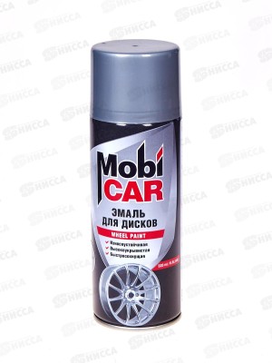 Эмаль для дисков MobiCAR аэрозольная  520мл, серебристый, 0511-01 *12