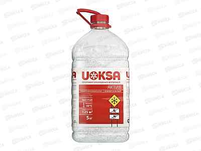UOKSA Актив 5кг (-30С) бутылка, противогололедный материал