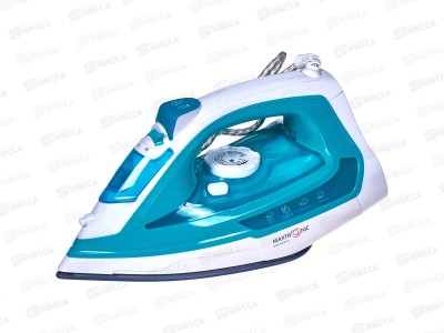 Утюг MAX-PL-CR289/BL, 2600 Вт, керамика, цвет белый, голубой, Maxtronic