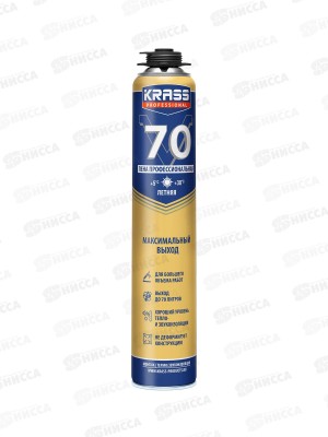 Пена монтаж KRASS  Professional V70 ПРО 890мл, 9591608 *12