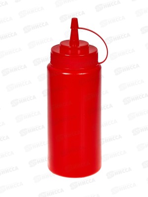 Емкость для соуса 450мл 20*6,5см Красный, AST-002-EC-03К