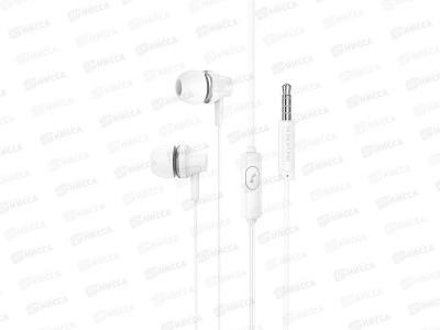 Наушники BOROFONE BM74 вакуумные с микрофоном 1,2м белые