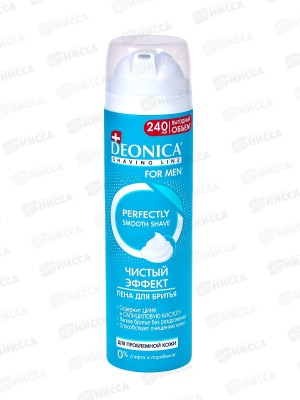 Deonica For men Пена для бритья Чистый эффект 240мл *6