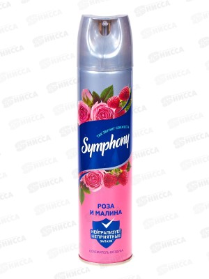 Symphony освежитель воздуха  300см Роза и малина *6