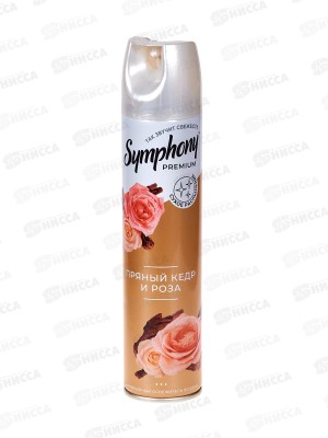 Symphony Premium освежитель воздуха  300см3 Пряный кедр и роза *6