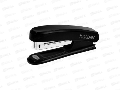 Степлер №10 Hatber до 12л черный, 085950 *24