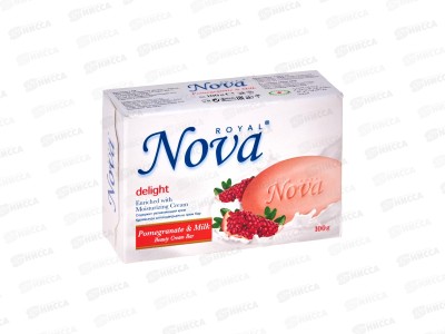 Royal Nova мыло Гранат и молоко 100гр *48