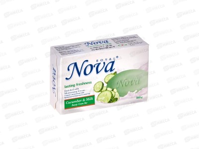 Royal Nova мыло Огурец и молоко 100гр *48