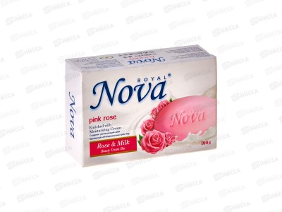 Royal Nova мыло Роза и молоко 100гр *48