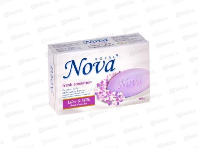 Royal Nova мыло Сирень и молоко 100гр *48