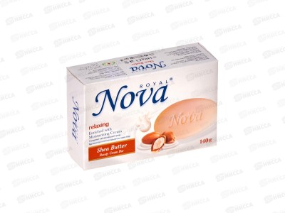 Royal Nova мыло Масло Ши и молоко 140гр *48