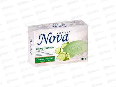 Royal Nova мыло Огурец и молоко 140гр *48