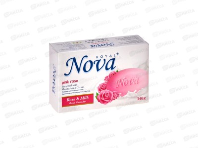 Royal Nova мыло Роза и молоко 140гр *48