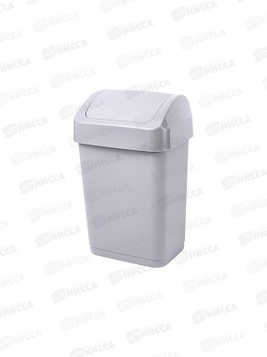Контейнер д/мусора 12л Step Серый SC480311025