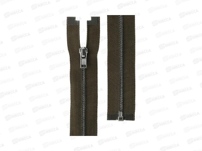 Молния Gamma Металл ZIP 3B однозамковая 60см Тип 3 разъёмная №316 коричнев. хаки