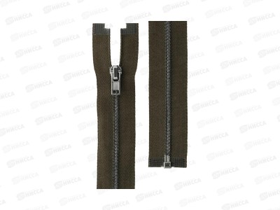 Молния Gamma Металл ZIP 3B однозамковая 70см Тип 3 разъёмная №316 коричневый хаки