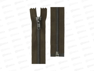 Молния Gamma Металл ZIP 5B однозамковая 100см Тип 5 разъёмная №316 коричневый хаки