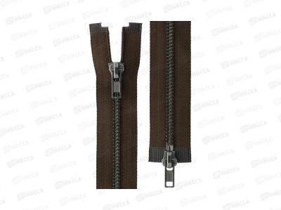 Молния Gamma Металл ZIP 5B-2 двухзамковая 110см Тип 5 разъёмная №295 темно-коричневый