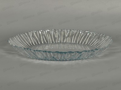 Блюдо Аврора 330*250мм из упроч.стекла 10546