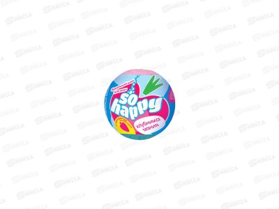 Бурлящий шар для ванны 120г SOHappy Клубничная мания *24