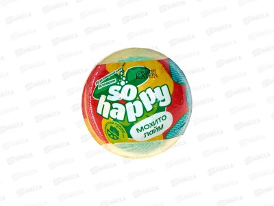 Бурлящий шар для ванны 120г SOHappy Махито лайм *24