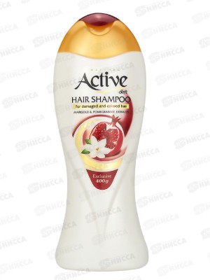 Active Шампунь Natural Экстракт граната и календулы 400мл для окрашенных *12