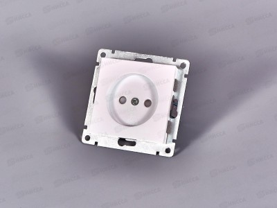 Розетка Афина 1-местная скрытой установки, без заземления, з/ш 16А, 220В жемчуг, A0047-OBr*10
