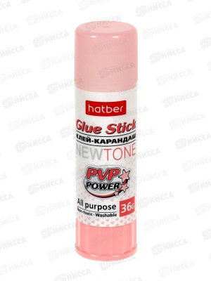 Клей карандаш Hatber 36гр. Ньютон 067214 *12/288