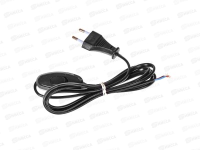 Шнур для бра UNIVersal|, с оход. выключ., 1,7 м, черный, А1060 Ч